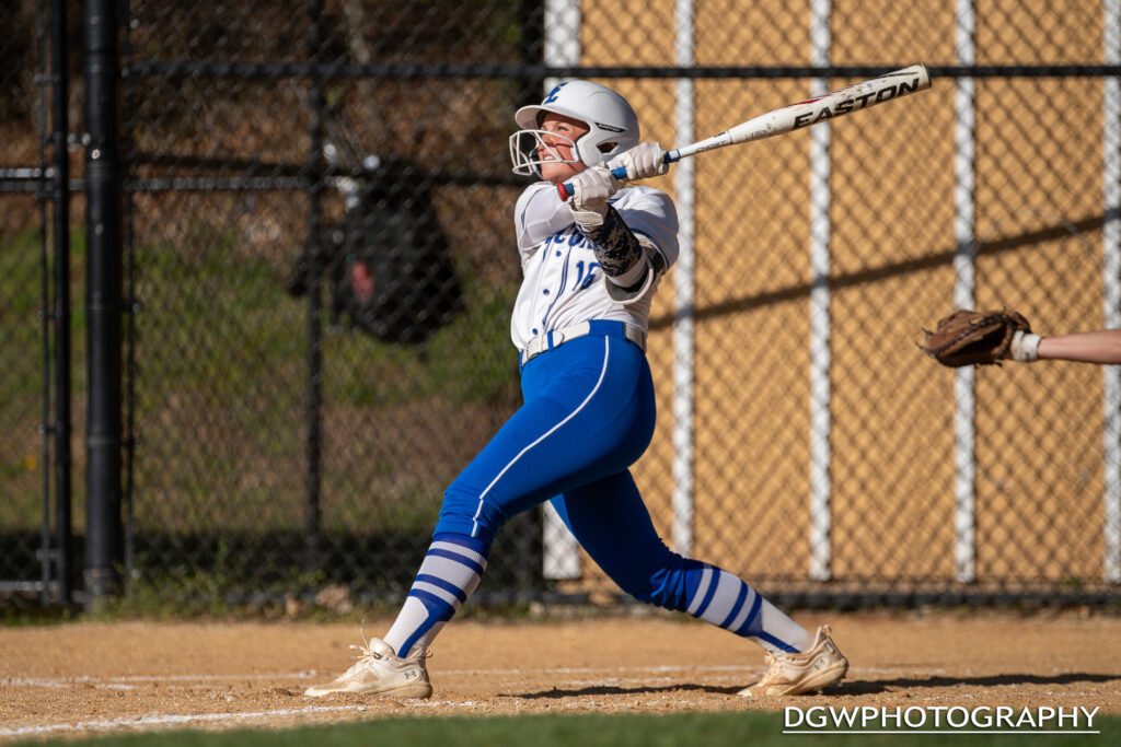 Fairfield Ludlowe's Alex Lewey drives in a run during the Falcons' 4-3 victory over Westhill Monday.