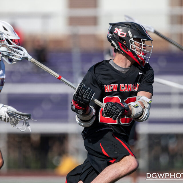 New Canaan's Cooper Smith looks to take a shot on goal against Westhill on Wednesday.