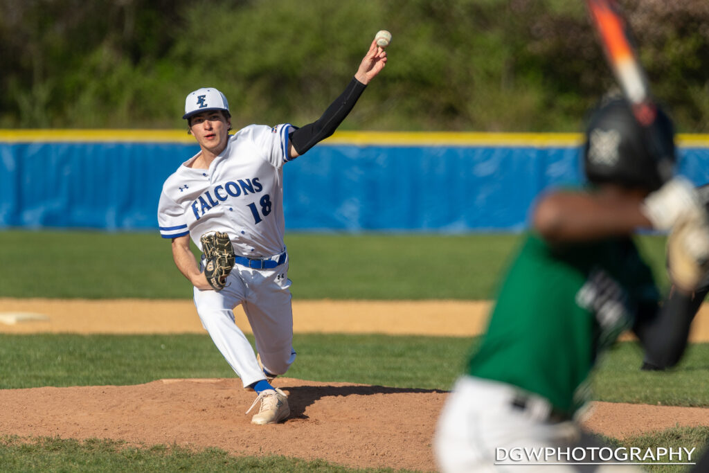 Fairfield Ludlowe's Spencer Bradley delivers to a Norwalk High batter on Friday.