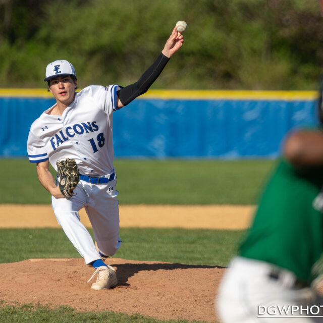 Fairfield Ludlowe's Spencer Bradley delivers to a Norwalk High batter on Friday.